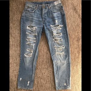 H&M Ripped Denim Jeans
